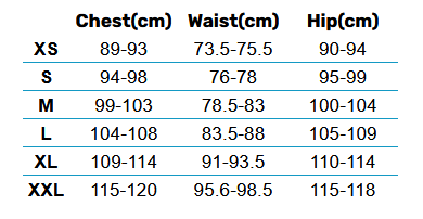 2025 Mystic Mens Tops 0 Size Chart